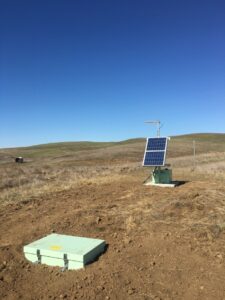 A seismic monitoring station instillation